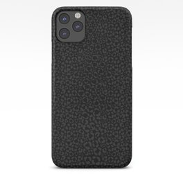 Subtle Black Panther Leopard Print iPhone Case