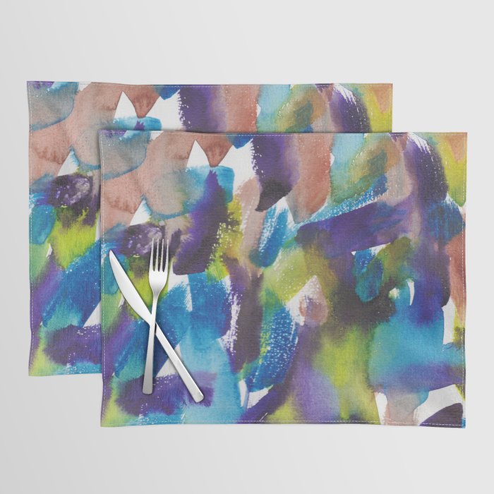 23  Watercolor September 2021 211004 Painting Valourine Original Design Color Bright Modern Contemporary  Placemat