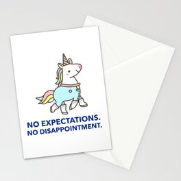 No Expectations. No Disappointment - Negative Pessimistic Nihilism for Nihilist Design Stationery Card