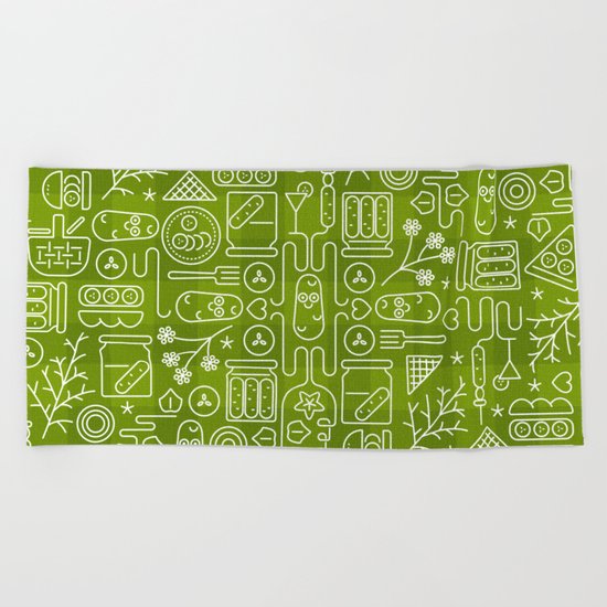 Pickles Picnic Beach Towel