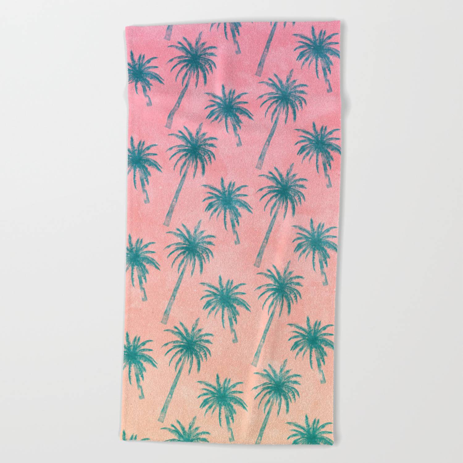 Palmetto Tree With Three Labrador Puppy Beach Towel Very Cute 30”x 60” Towel