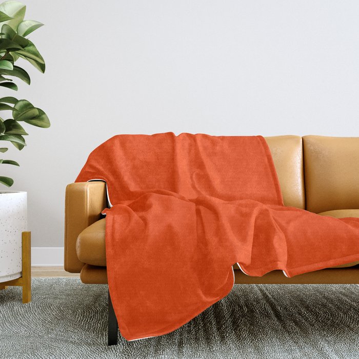 Orange velvet blanket top