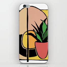 Abstract Plant Portrait iPhone Skin