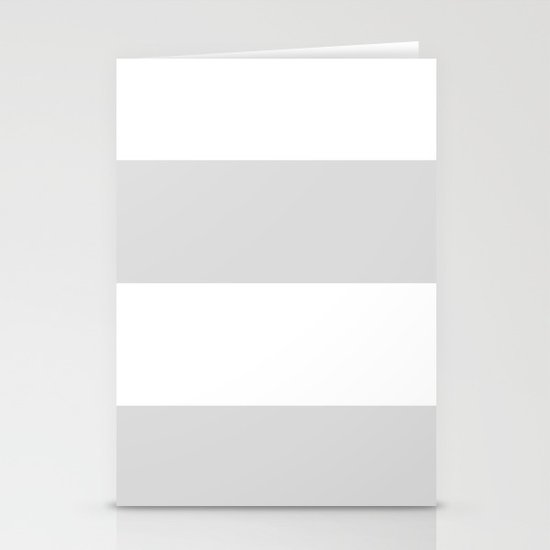 GRAY & WHITE STRIPE Stationery Cards