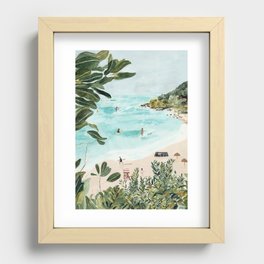 Sunny Beach Recessed Framed Print