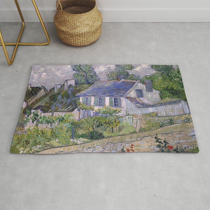 Houses in Auvers Rug