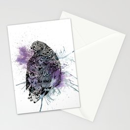 Patterned Quail Stationery Cards