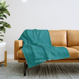 Tropical Teal - Solid Color Collection Throw Blanket