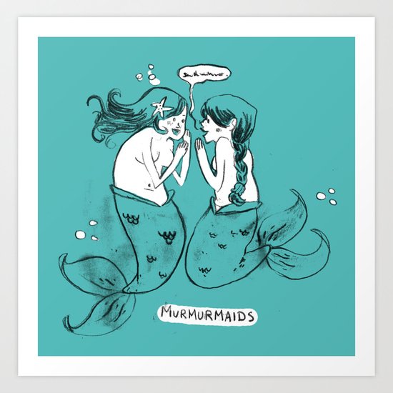 Murmurmaids Art Print