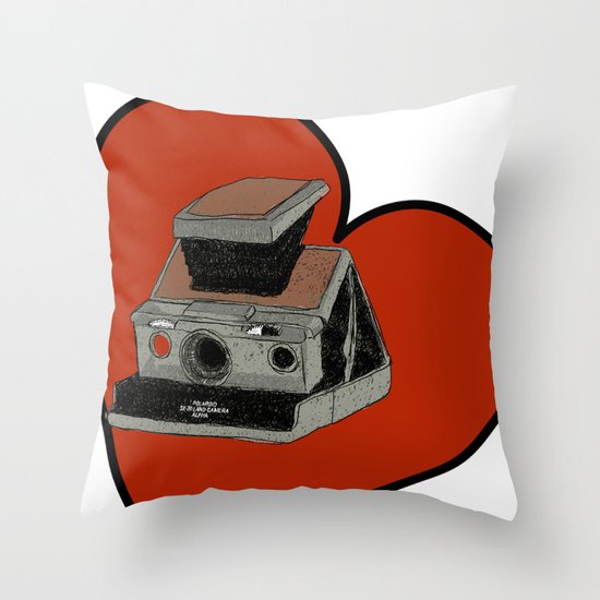 POLAROID SX70 Throw Pillow