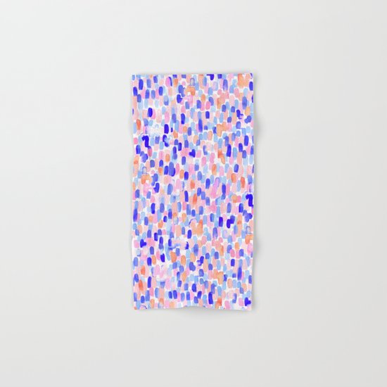 Delight Blue Orange Hand & Bath Towel
