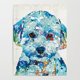 Small Dog Art - Soft Love - Sharon Cummings Poster