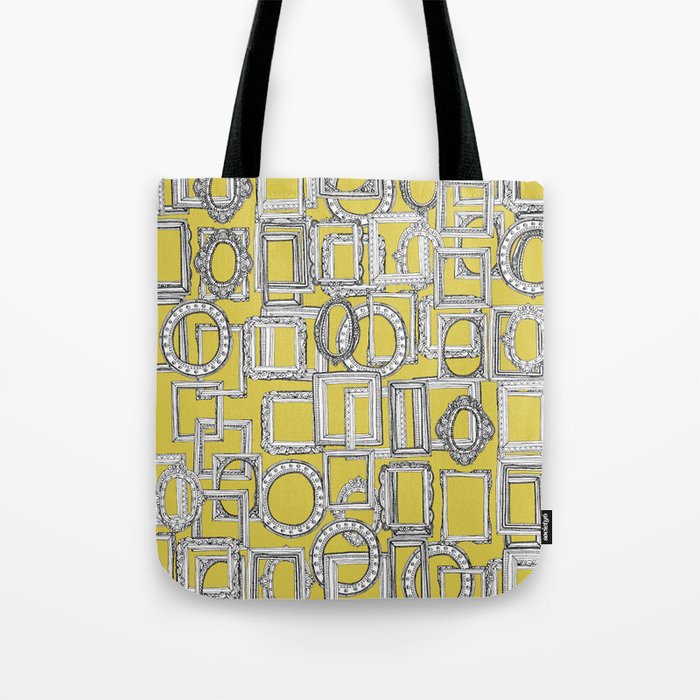 picture frames aplenty yellow Tote Bag