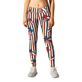 Stars and Stripes Leggings | Graphicdesign, Patriotism, Fourthofjuly, Usa, Americanflag, Liberty, Vintageamericana, America, Redwhiteandblue, Americana 