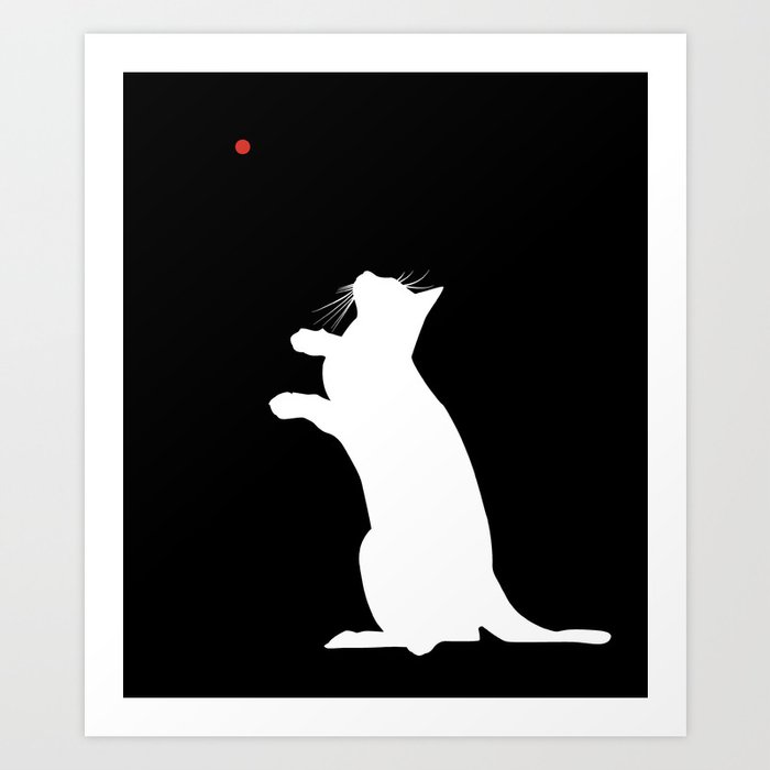 Laser Kitty Art Print