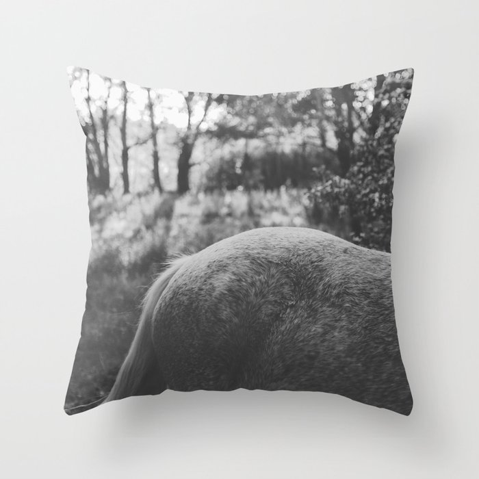 Horse VII _ Photography Throw Pillow