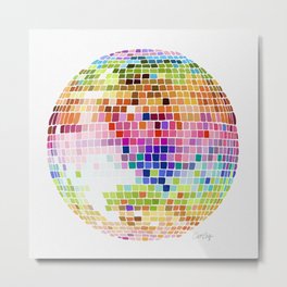 Disco Ball – Rainbow Metal Print | Vintage, Catcoq, Love, Dance, 70S, Dancing, Rainbow, 60S, Retro, Groovy 
