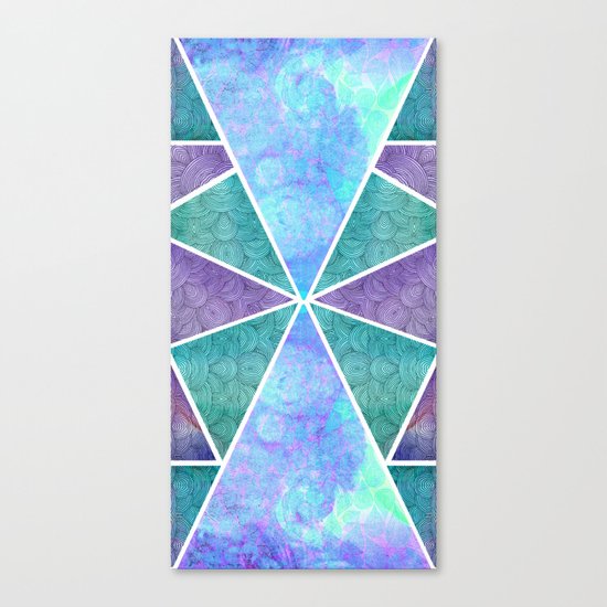 Geometric Reflection Canvas Print