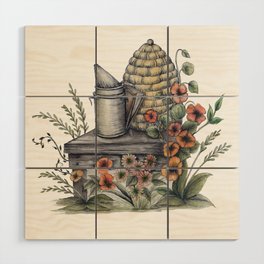 Bee Hive Wood Wall Art