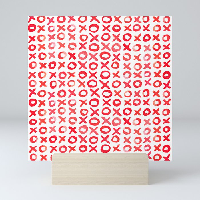 Xoxo valentine's day - red Mini Art Print