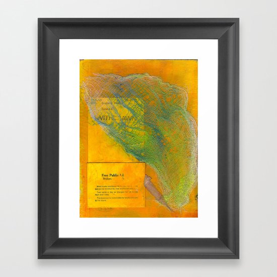 Collage Framed Art Print