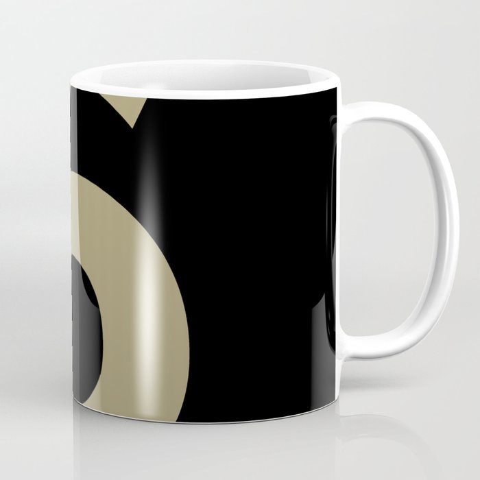 Number 6 (Sand & Black) Coffee Mug