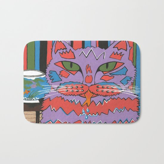 Cat Attack Bath Mat