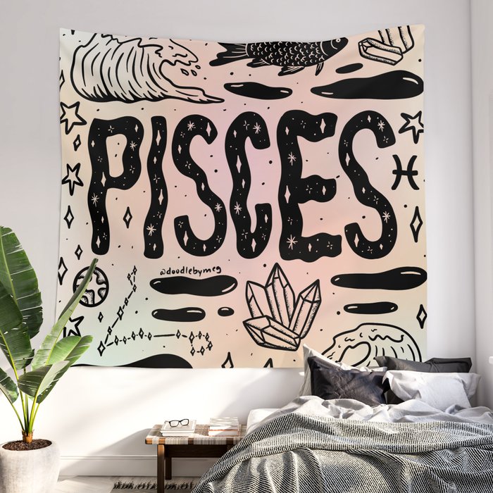 Pisces shop wall tapestry