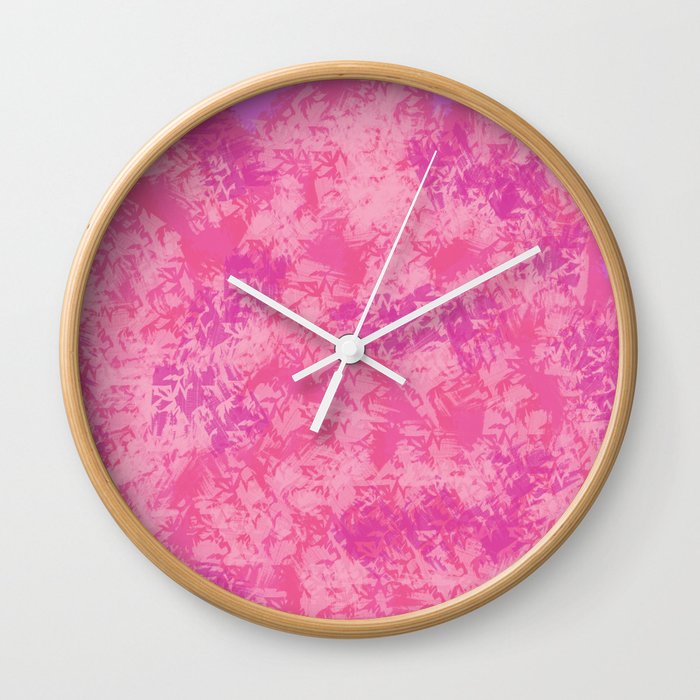 Cotton Candy on Ice Wall Clock