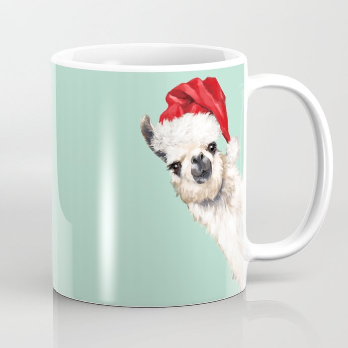 Christmas Sneaky Llama Coffee Mug