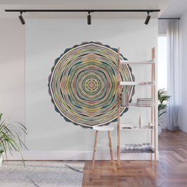 Tree Ring Mandala Wall Mural