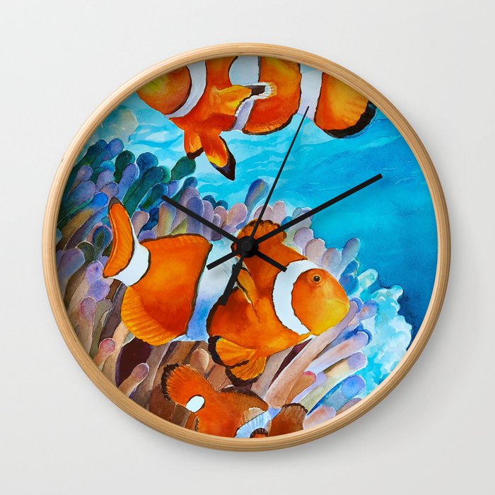 Olga- Clown Fish Wall Clock