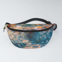 Liquid Blue Paint Abstraction Pattern Fanny Pack