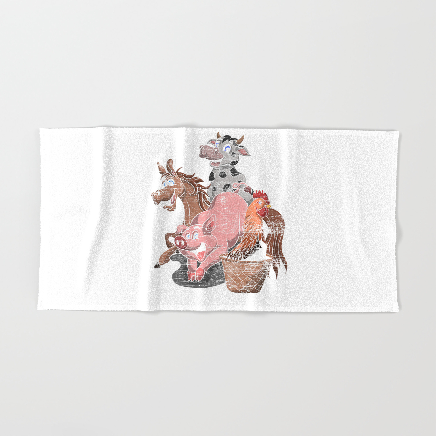 Farm Animals Hand & Bath Towel by Unique_Designs | Society6