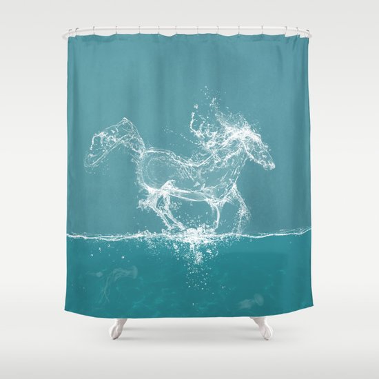 The Water Horse Shower Curtain