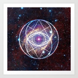 Helix Nebula // Vesica Piscis Art Print