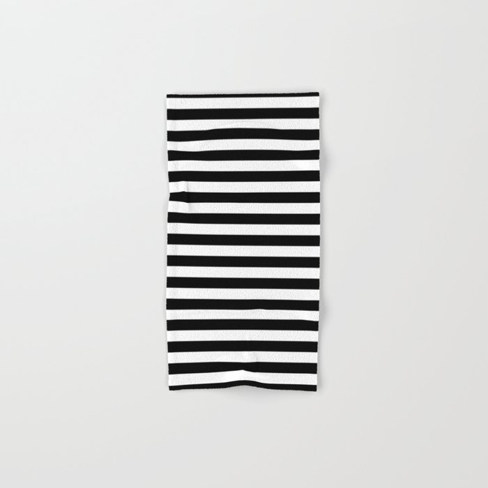 Stripe Black And White Bengal Vertical Line Bold Minimalist Stripes Lines Drawing Hand & Bath Towel