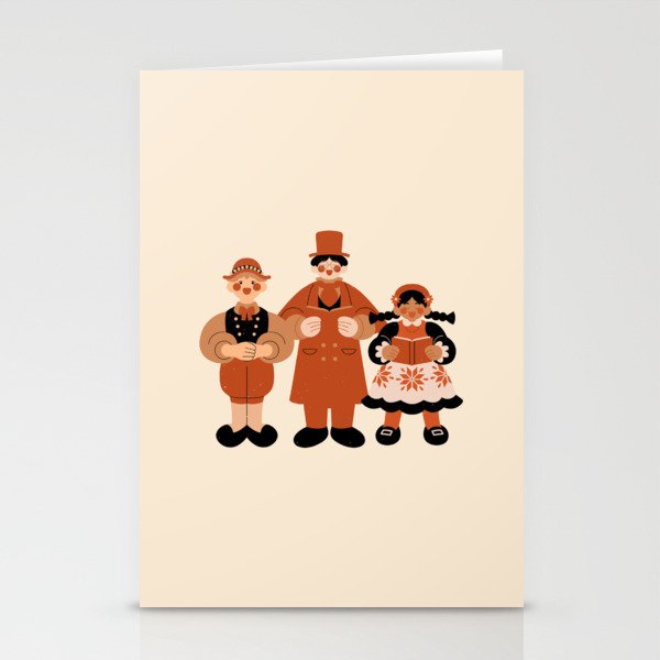 Carolers - Hygge Christmas Card - Scandinavian Holiday Card Stationery Cards
