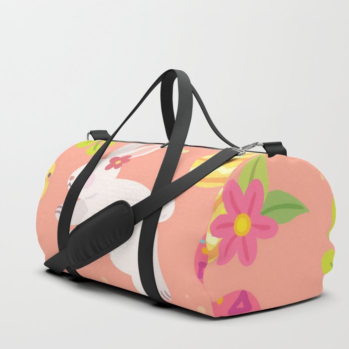 Happy Easter Chicken And Rabbit Collection Duffle Bag