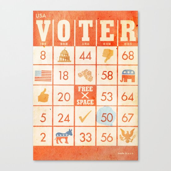 The Bingo Vote Canvas Print