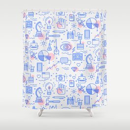 The fans pattern Shower Curtain