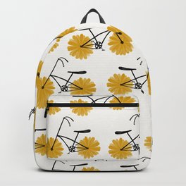Flower Powered Bike Yellow Daisy Backpack