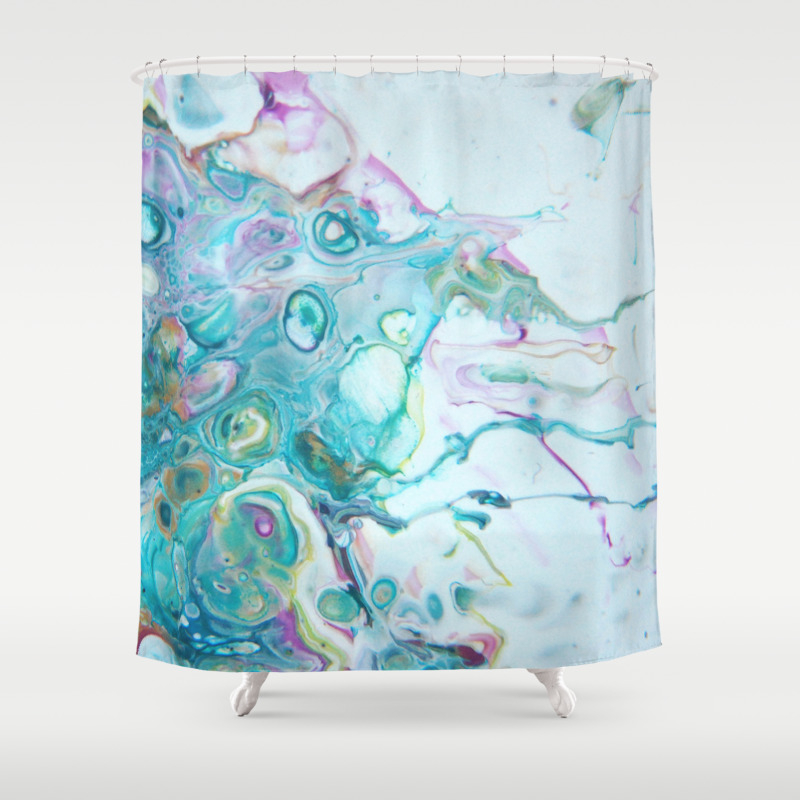 Fluid Nature Candyfloss Tendrils Abstract Acrylic Pour Art