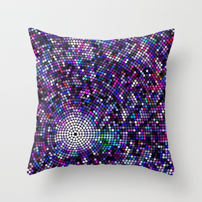 Colorful Disco Ball Throw Pillow