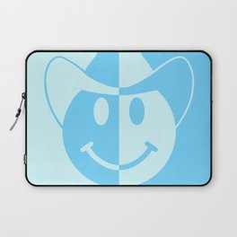 Smiley Cowboy - Blue Laptop Sleeve