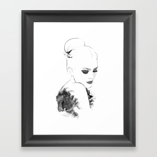 Feather Framed Art Print