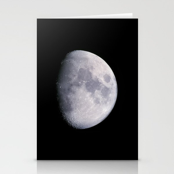 Waxing gibbous moon Stationery Cards