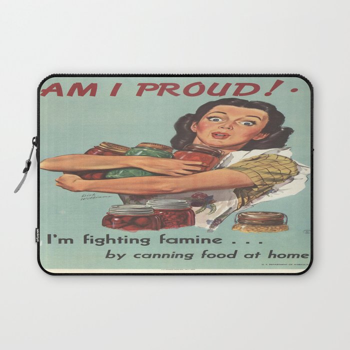 Vintage poster - Am I Proud? Laptop Sleeve