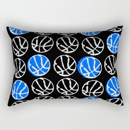 Basketball. Blue ball Rectangular Pillow