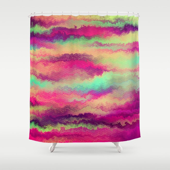 Painted Rainbows 6 Shower Curtain